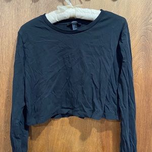 crop long sleeve shirt